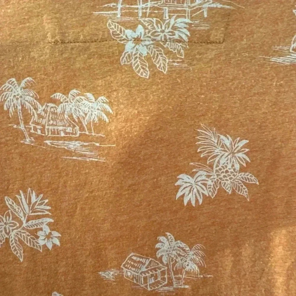 Reyn Spooner Mens Orange Floral Hawaiian Polo Short Sleeve Shirt XXL - Picture 4 of 7